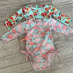 Ruffle Butts Long Sleeve Swimsuit Bundle